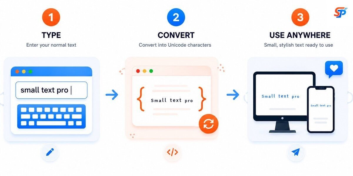 How to use the small text generator step-by-step guide